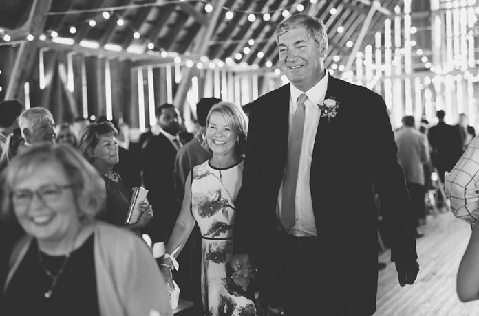 Chris and Bill Laimbeer at their son's wedding in 2017