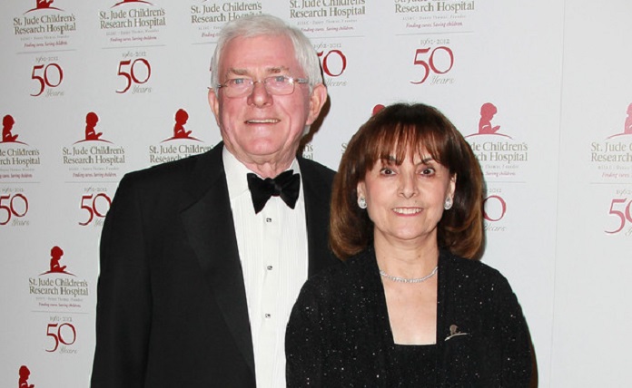 Terre Thomas with her sister's husband Phil Donahue
