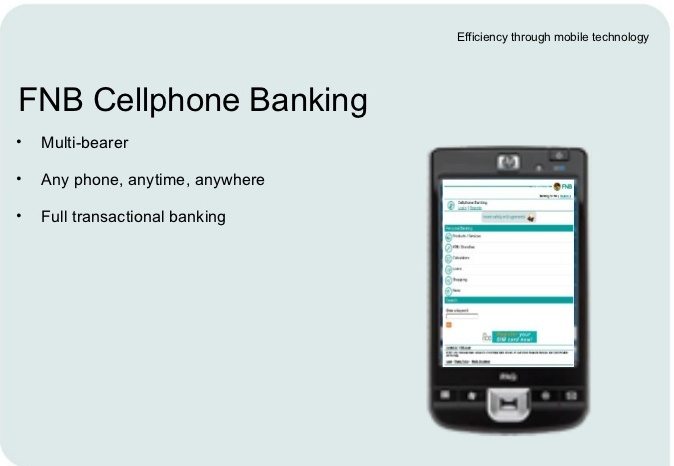 FNB Cellphone Banking