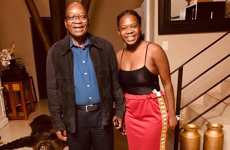 Noxolo Mathula and Jacob Zuma