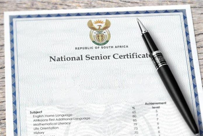 Original Matric Certificate