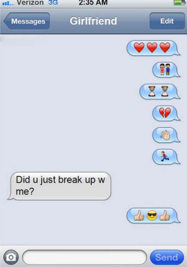 break-up text