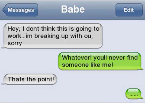 break-up text