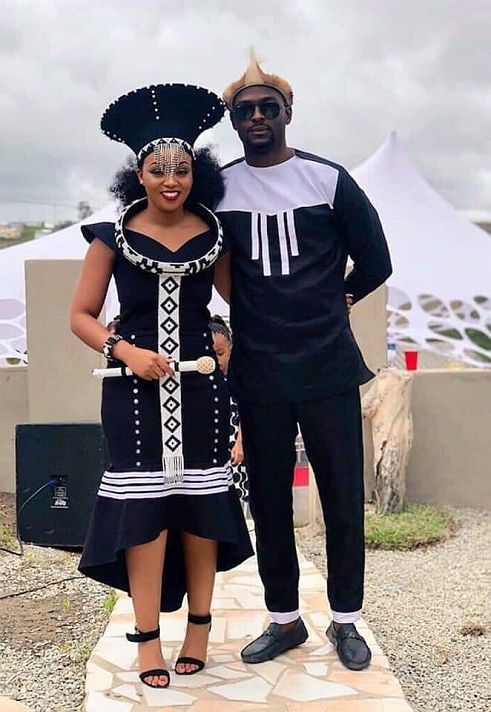 Black and white traditional wedding attire | Dresses Images 2022