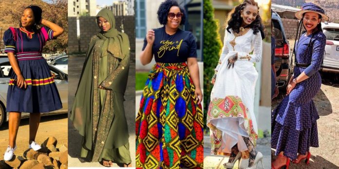 African traditional dresses and skirts