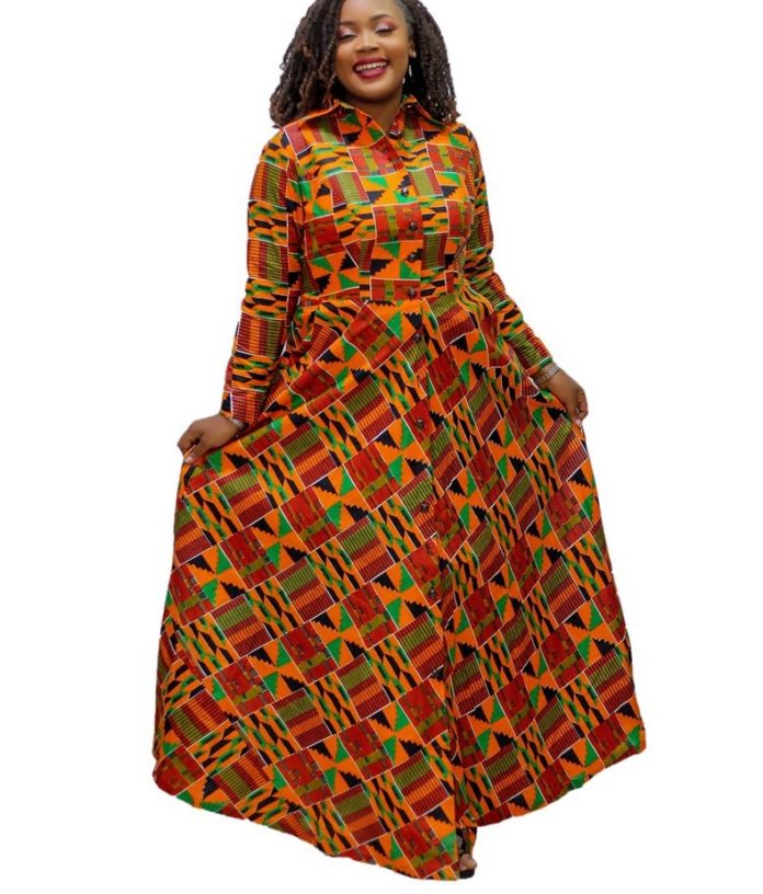 30 Plus Size African Traditional Dresses For 2024 3733